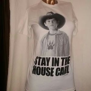 Walking Dead T-shirt. "Stay inside the House Carl"
